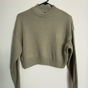 H&M Sage Green Women's Turtleneck Sweater